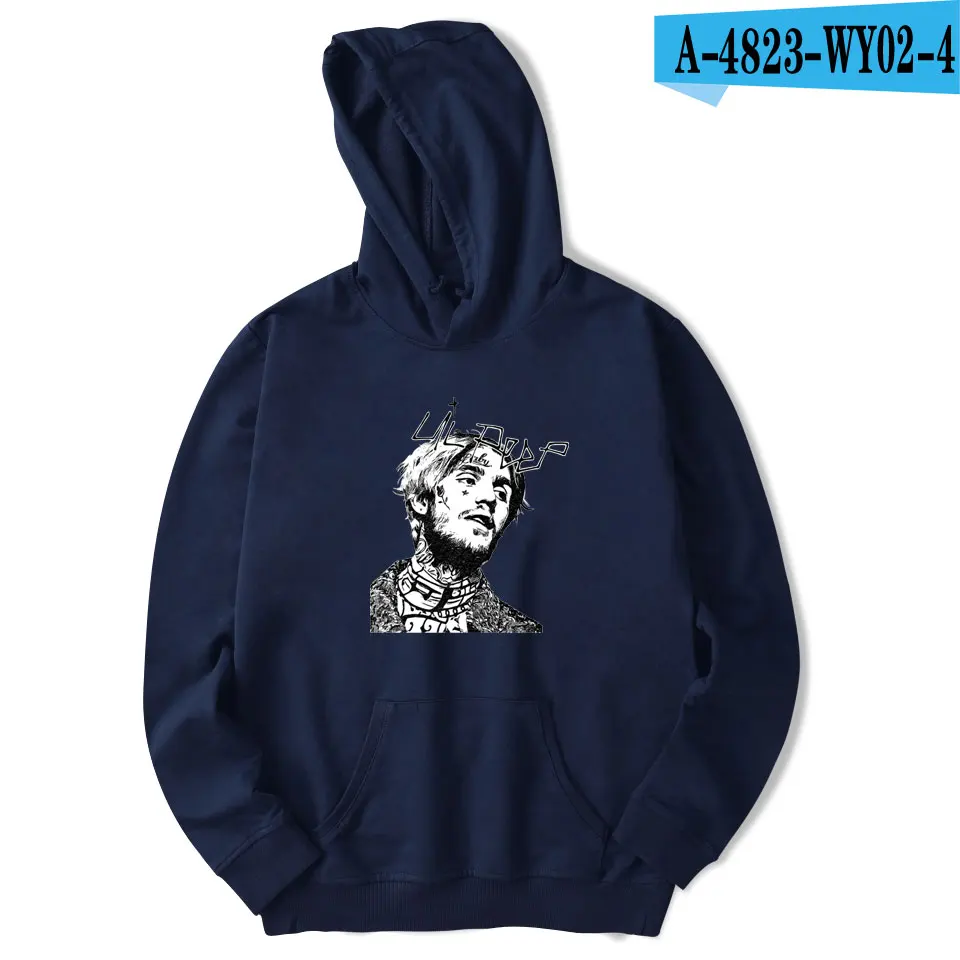 navy bule Aikooki новые Lil Peep толстовки мужские/женские осенние модные толстовки крутые флисовые свободные Лидер продаж Lil Peep толстовки Homme - Цвет: navy bule