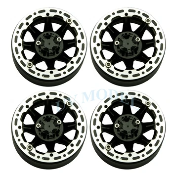 

4PCS 320g 1.9" Alloy Beadlock Wheel Rims for 1:10 RC Car Climb Carwler Rim Wheels For Axial SCX10 CC01 Free Shipping