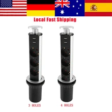 1 шт. электрическая выдвижная/Выдвижная розетка 2USB, Растяжимая розетка, кухонная настольная розетка для столешницы, Рабочая панель, штепсельная вилка европейского стандарта, Лидер продаж