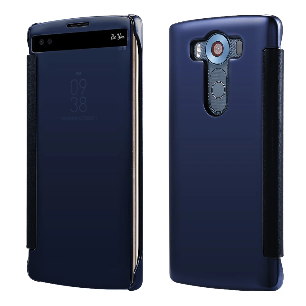 Флип Чехлы kisscase для iPhone X 8 7 6 6S Plus 5 5S SE зеркальный чехол LG G5 G4 чехлы Samsung Galaxy S8 S7 S6 с