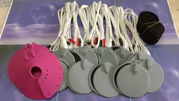 

EMS electrode pads with cable and belt for Micro Current EMS Electro Stimulation Beauty Machine 10 sets/lot