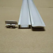 50 шт. х 2 м встраиваемые тонкий Размеры канала Алюминий профиль с крышкой, конец Шапки и зажимы для Светодиодные полосы света