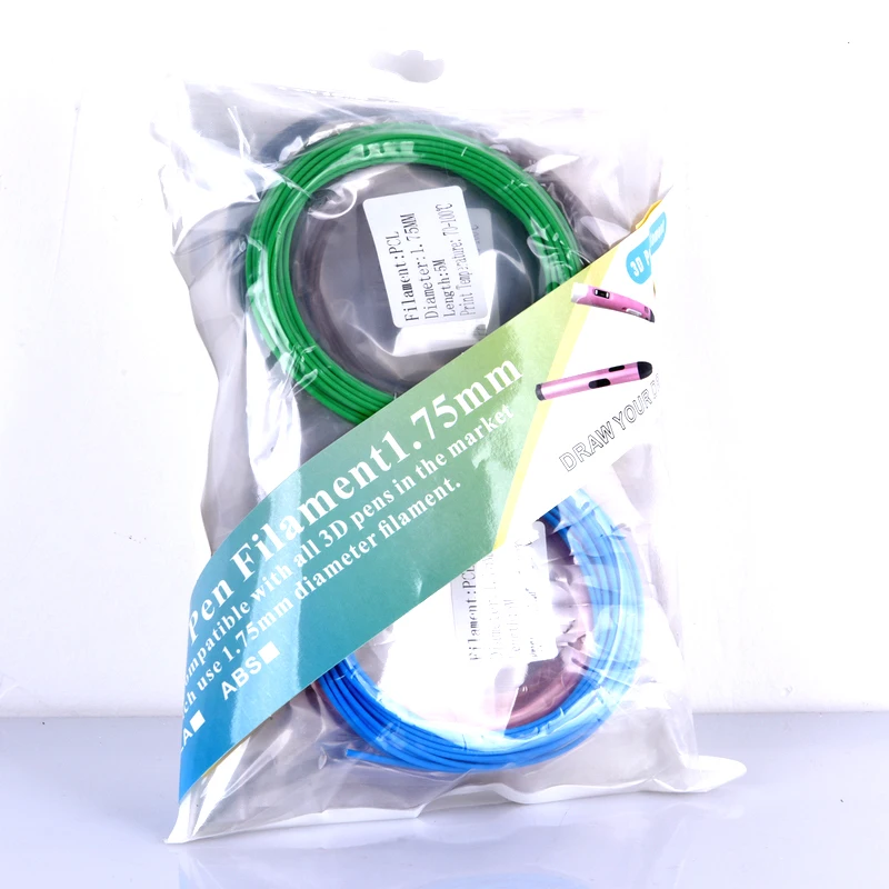 Пластиковый карандаш для 3D принтера 1 75 мм 5 м/цвет 100 м и 150 м|printer filament|3d pens materials3d