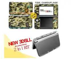 Аксессуары для игры Nintendo Новые 3 DSLL/xl (винил кожи Стикеры Protector + Разделение Кристалл Защитный чехол Shell)