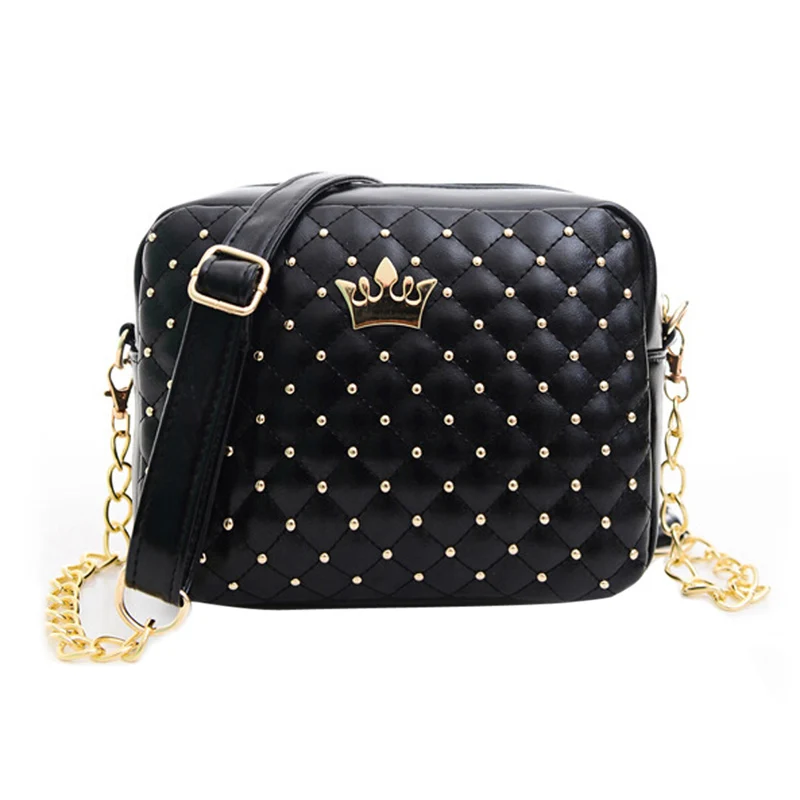 

Women Bag Fashion Women Messenger Bag Rivet Chain PU Leather Crossbody Shoulder Bag Ladies Tote Bag bolsa feminina 3 Color