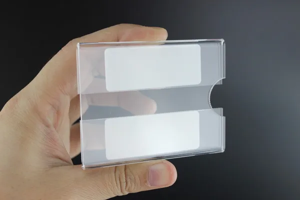 

7.5*5.5cm 20 pcs Thickness 2mm Adhesive wall shelf sign cover frame acrylic lable holder price tag name card label frame