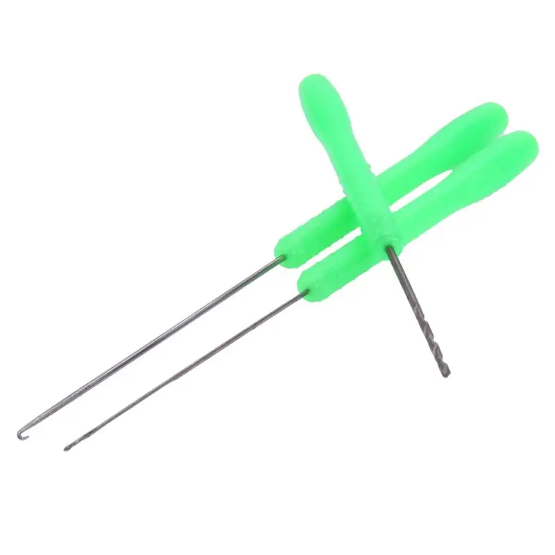 

4 in 1 High-carbon Steel Fishing Tools Combo Set Carp Fishing Rigging Bait Hook Stringer Needle Kit Tool Drill Tackle Grabber