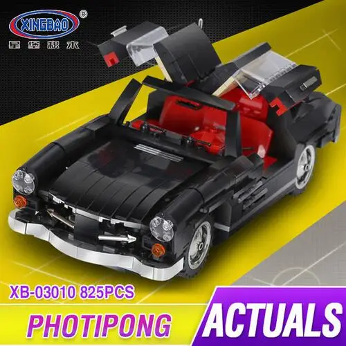 

XingBao 03010 Block 825Pcs Creative MOC Technic Series The Photpong Car Set Education Building Blocks Bricks Toys Model Gifts