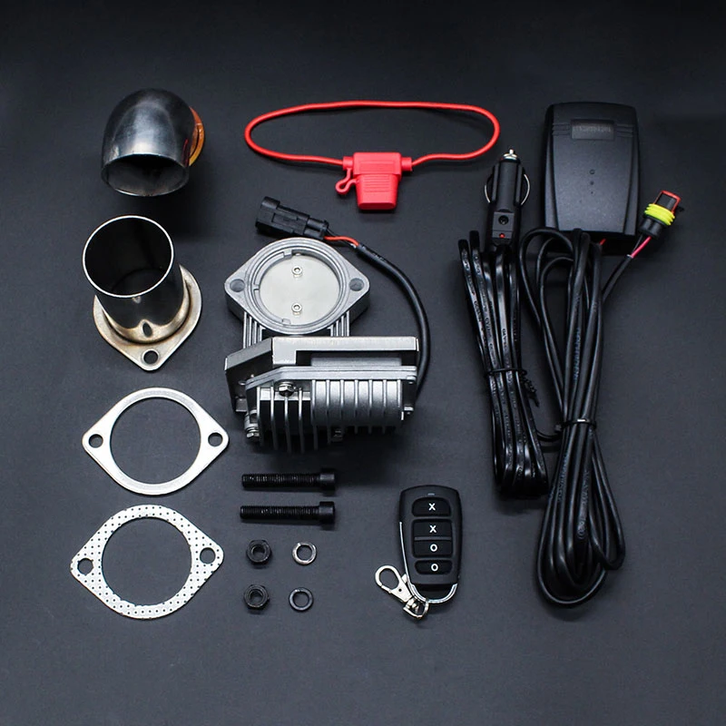 

2.5inch Electric Exhaust Cutout Valve Modified Parts Flanged Valve Electrical Valve Remote Control Valve Vehicle Check Valve