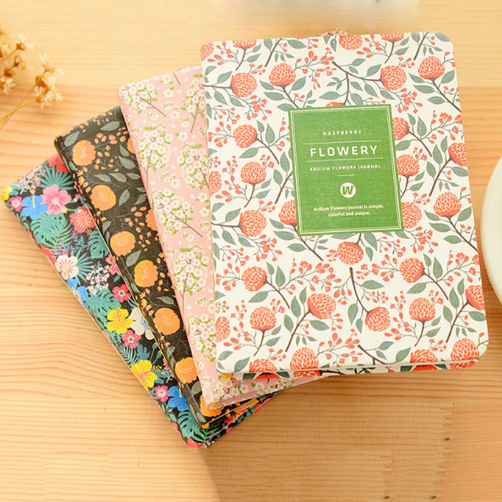 New Arrival Weekly Planner Notebook Cute PU Leather Floral Flower Schedule Book Diary  School Office Supplies Kawaii Stationery