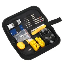 147 шт. набор для ремонта часов Профессиональный весенний набор аксессуаров для бара контактный штырь для удаления звеньев чехол открывалка с футляром для переноски