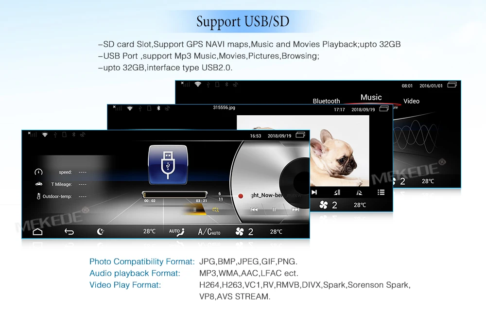 Автомобильный мультимедийный плеер Mekede на ANDROID для Mercedes Benz G Class W463 216 с 4G LTE wifi bluetooth carplay USB