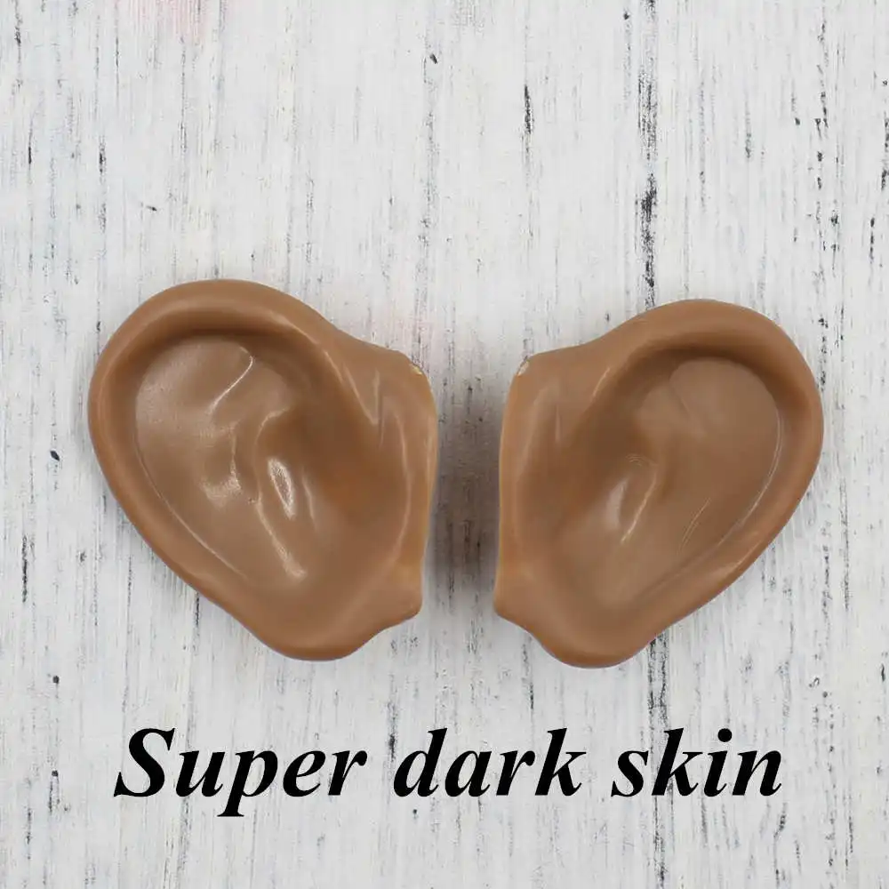 Blyth Doll 1/6 Elf and Human Plastic Ear white natural tan dark and super dark skin Suitable for 30cm doll DIY accessories Gift 6