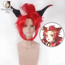 5v5 Arena Game Baili Xuance Styled Short Red Cosplay Wig Synthetic Hair Halloween Costume Party Wigs + Wig Cap 5v5 Arena Game Baili Xuance Styled Short Red Cosplay Wig Synthetic Hair Halloween Costume Party Wigs + Wig Cap
