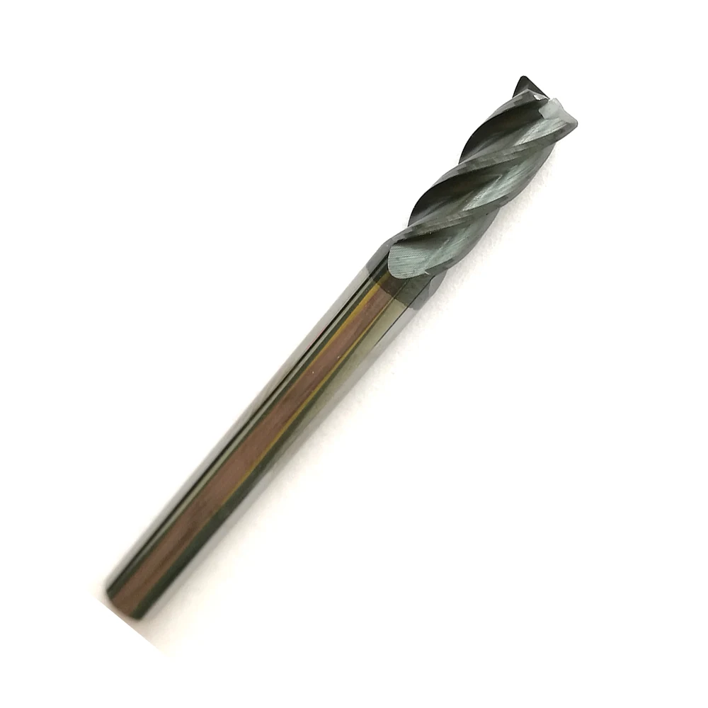 1pc radius 0.5mm with 5mm shank and 4 Flutes Corner Radius End Mills