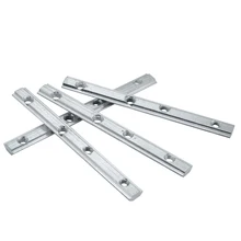 1pc 2020 de aluminio conector longitud 100mm soporte de fijación M5 tornillo estándar de la UE 2020, 3030 de 4040 de aluminio serie 4545 piezas de perfil