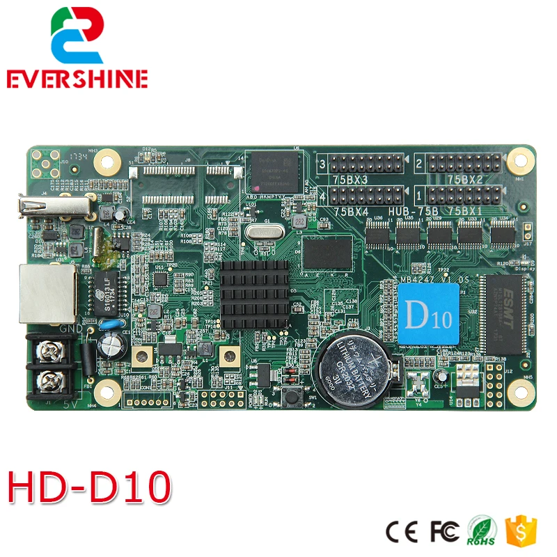 Новинка! D10 HD + Wifi модуль rgb контроллер светодиодного знака card для Windows Taxi рекламный