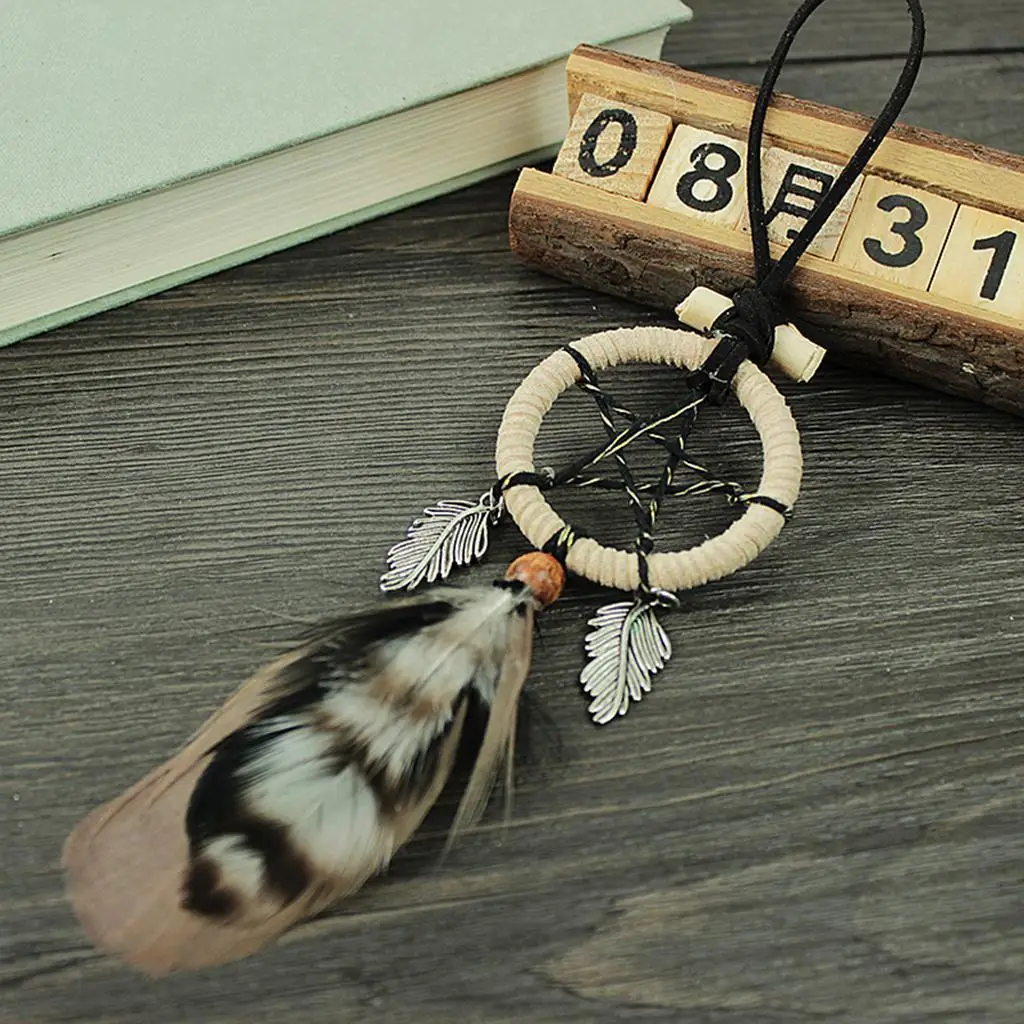 Jxlclyl Mini Star Net Dream Catcher Pendant Keyring Key Ring Keychain