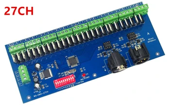 

Wholesale 27 Channel 3A/CH 9 group Easy DMX512 LED Decoder,Controller,Dimmer,drive For DC12-24V LEDs RGB Strip Light Modules