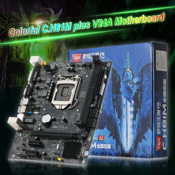 

Colorful C.H81M plus V24A Motherboard Mainboard Systemboard for Intel H81/LGA1150 DDR3 SATA3 USB3.0 for Desktop CPU Video card