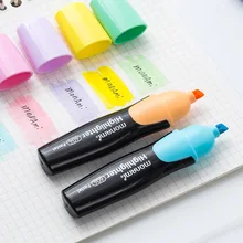 Красивая мини-ручка-Хайлайтер с цветной талией, супер пастельный маркер 1-6 мм, лайнер, канцелярские принадлежности для офиса, школьные принадлежности A6088
