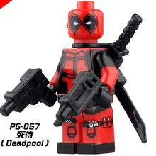 100 шт. PG067 отдельных действие Игрушечные лошадки одежда «Супергерои» Дэдпул Образовательные Кирпичи bulidling Конструкторы Игрушки для маленьких детей