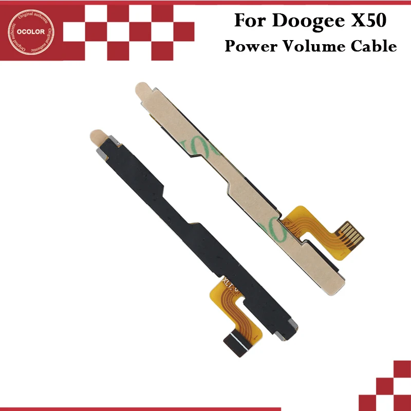 Ocolor Для Doogee X50 Кнопка питания громкости гибкий кабель в сборе запасные части для