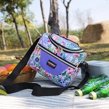 2019 New 7L Portable Lunch Bag Thermal Insulated Lunch Box Tote Cooler Bag Bento Pouch Lunch Container School Food Storage Bags oxford thermal lunch bag insulated cooler storage women kids food bento bag portable leisure accessories supply product stuff
