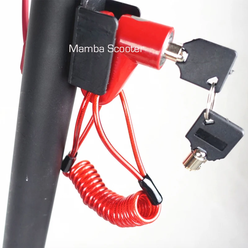 Anti-Theft Disc Brakes Lock With Steel Wire Electric Scooter Wheels Lock Brake