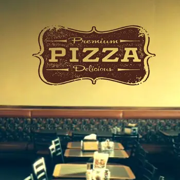 

Pizza Sticker Food Decal Poster Vinyl Art Wall Decals Pegatina Quadro Parede Decor Mural Pizza Sticker
