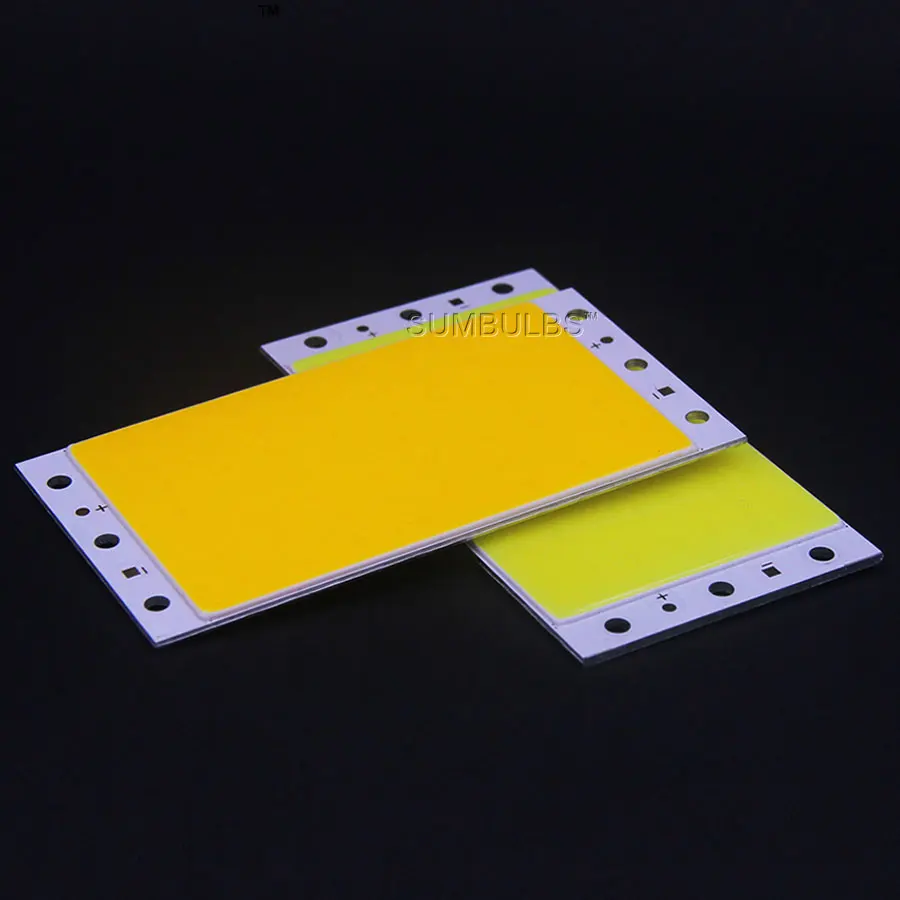 Sumbulbs DIY LED Panel Light 94x50MM 1500LM Ultra Bright Warm Natural Cold White Blue DC 12V 15W COB Board LED Lamp 4