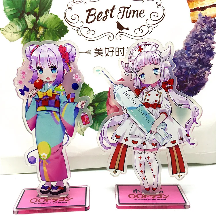 Аниме Miss Kobayashi Дракон горничная Kamui Kanna фигурка на акриловой подставке настольное