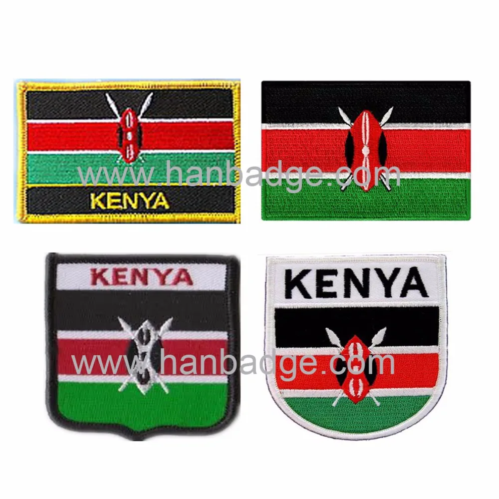 Custom Embroidered Patches Customized Embroidery Badge Emblem Kenya