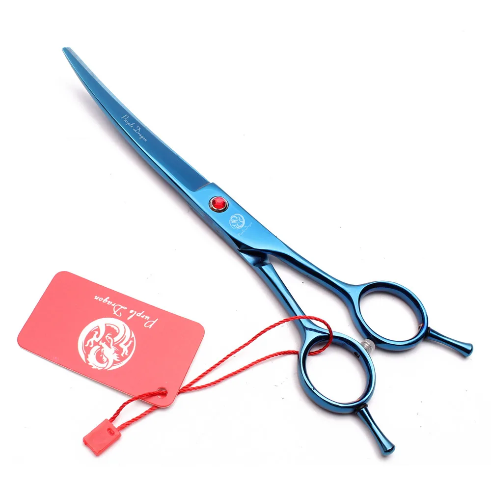 8" Purple Dragon Stainless Cats Clipper Dogs Grooming Scissors Up Curved Scissors Professional Pets Shears Animal Z4003 dog grooming scissors,dog grooming scissors kit