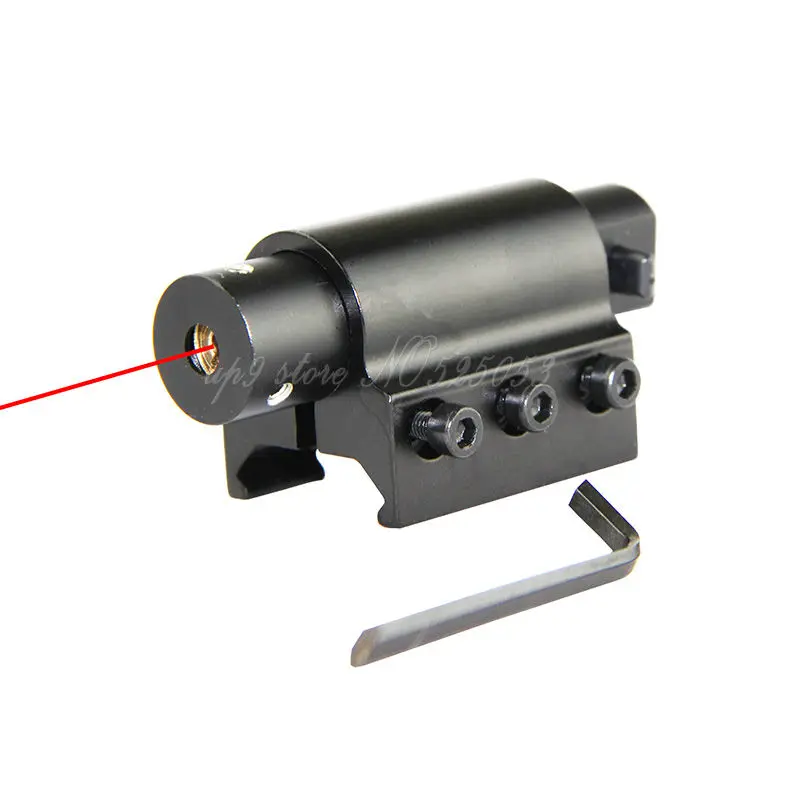 Buy Tactical Hunting Gun Red Dot Laser Sights Scope + Gun Rifle Pistol 20mm