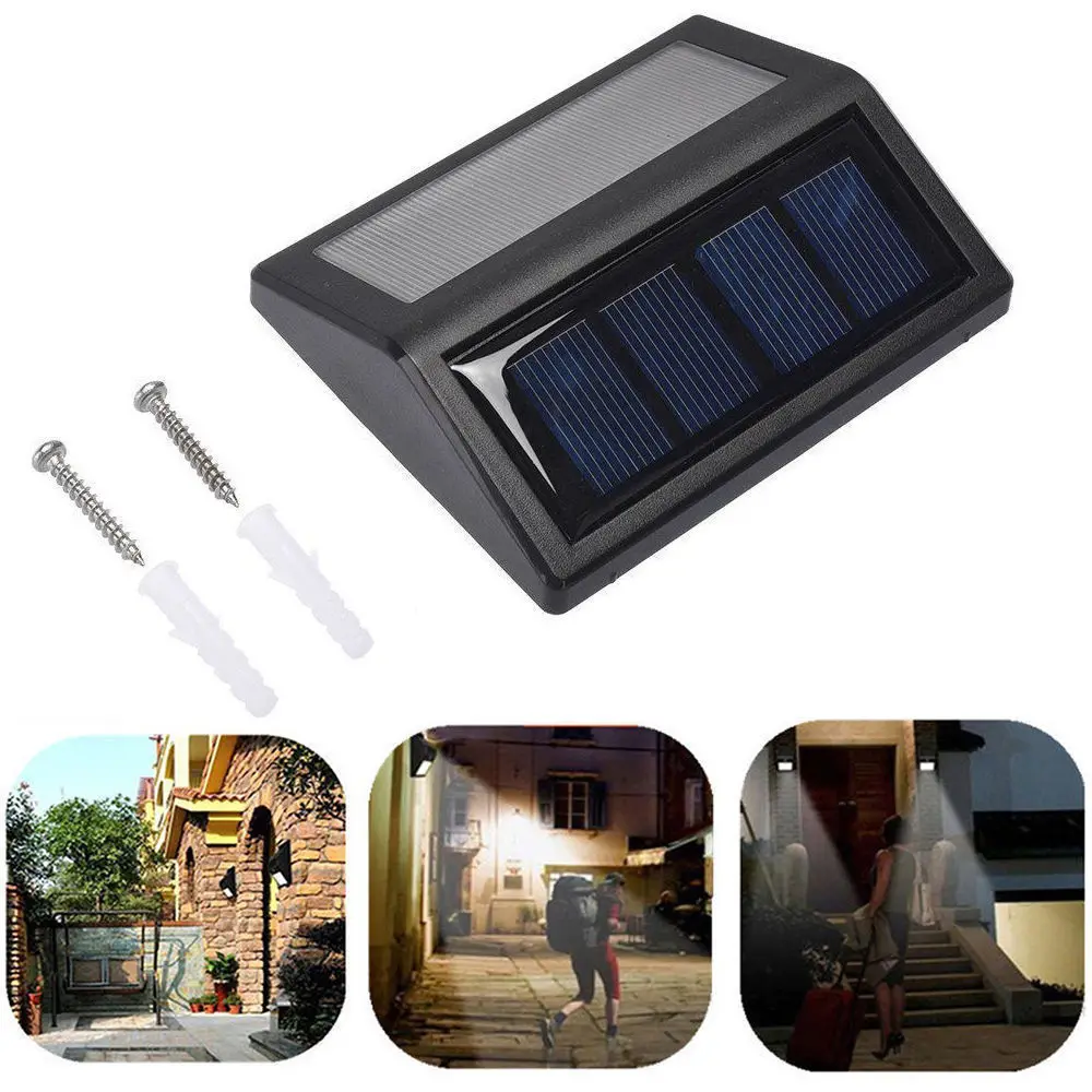 Promotion! New Arrival 6 LED Solar Power PIR Motion Sensor Wall Light Outdoor Garden Lamp Waterproof BZ