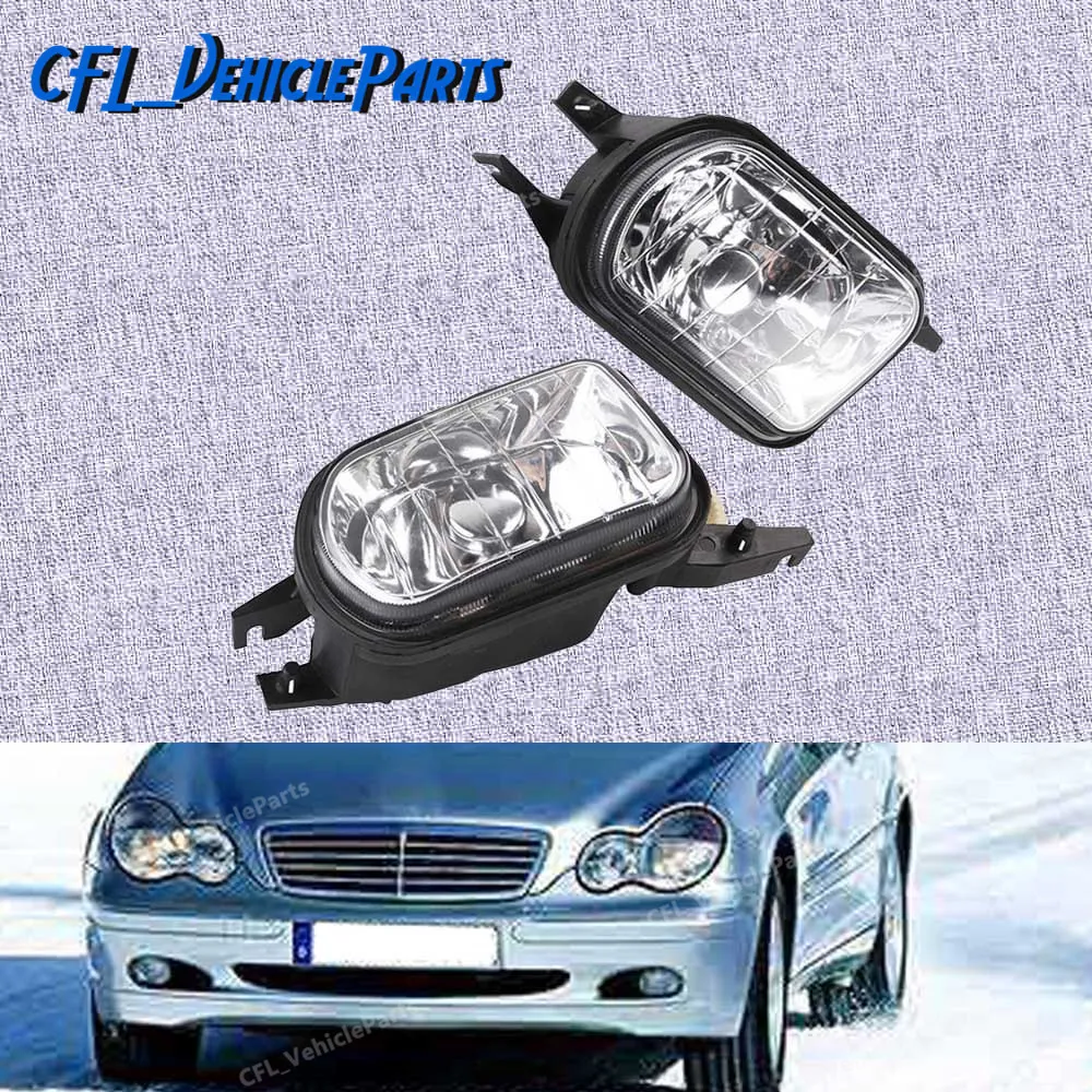 Пара L+ R бампер ВОГ свет лампы Foglight без лампы 2038201856 2038201756 для Mercedes Benz W203 C-Class c320 C240