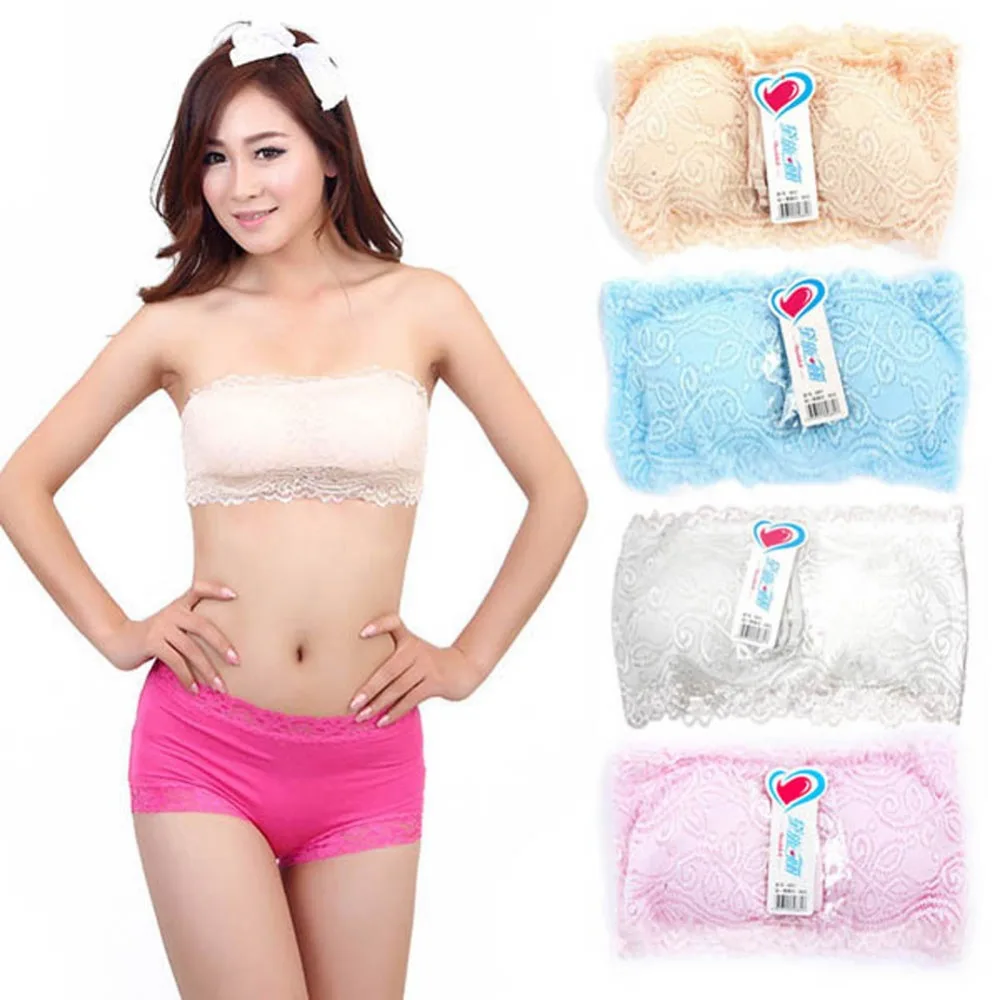 Online Buy Wholesale bandeau strapless padded top bra from China ...