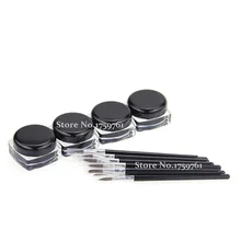 Макияж подводка для глаз черная водостойкая профессиональная гелевая подводка для глаз+ кисть для глаз Косметика 1 Набор