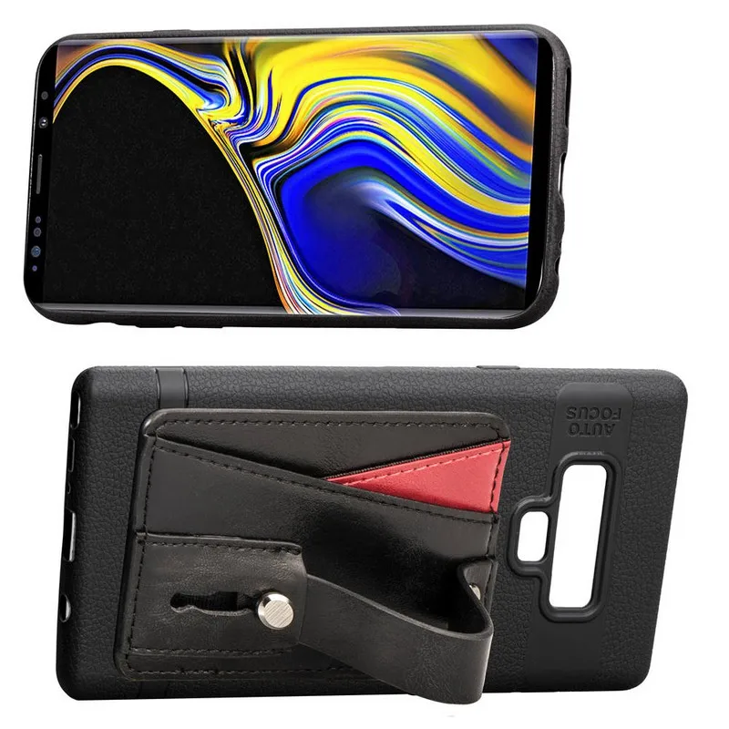 Кожаный чехол для Samsung galaxy A8 A6 S8 S9 Plus 2018 S7 Edge J2 Prime A5 A7 J4 J6 J330 J530 note 8 9 задняя