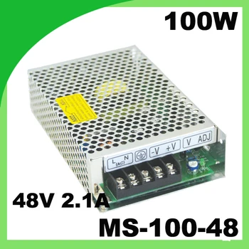 

MINIATUR size ac dc transformer MS-100-48 output 48VDC 2.1A mini LED drive converter power supply