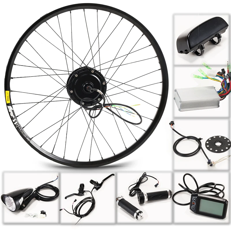 Flash Deal CASDONA Electric bicycle 36V 350W kit for 26" 27.5" 29" inch wheel motor kettle battery LED LCD electric car Ebike bicycle bikes 1