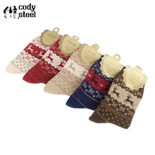 6 шт. = 3 пара/лот зимние женские шерстяные теплые носки Модные женские универсальные плотные дизайнерские женские носки