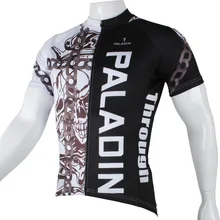 Паладин "цепи Скелет" мужские короткий рукав Велоспорт Джерси велосипед рубашка Велосипедная форма
