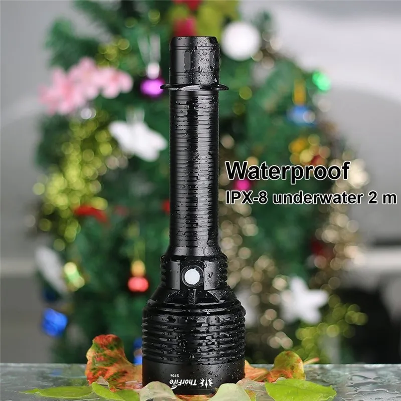 ThorFire S70S Waterproof XHP70 LED Flashlight 3960 lm 6 modes Long Distance Searchlight for Camping S70 Upgraded Version ThorFire S70S Waterproof XHP70 LED Flashlight 3960 lm 6 modes Long Distance Searchlight for Camping S70 Upgraded Version