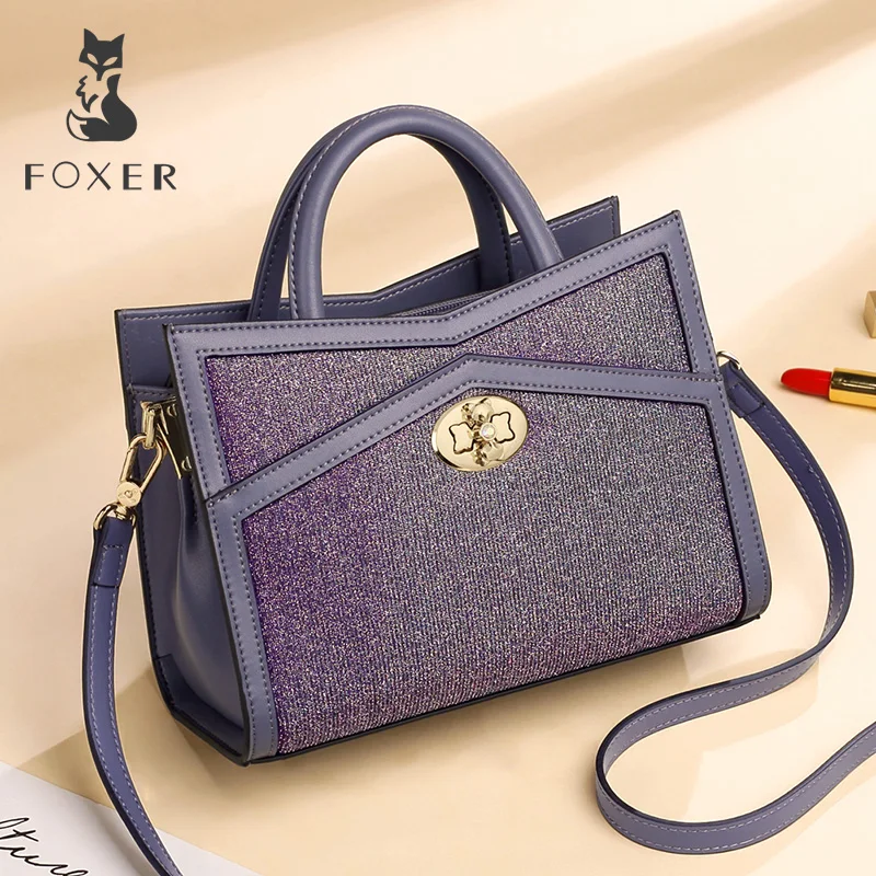 

FOXER Brand Fashion Women Shoulder Bags Female Messenger Bag Large Capacity Original Totes New Design Girl's Stylish Evening bag
