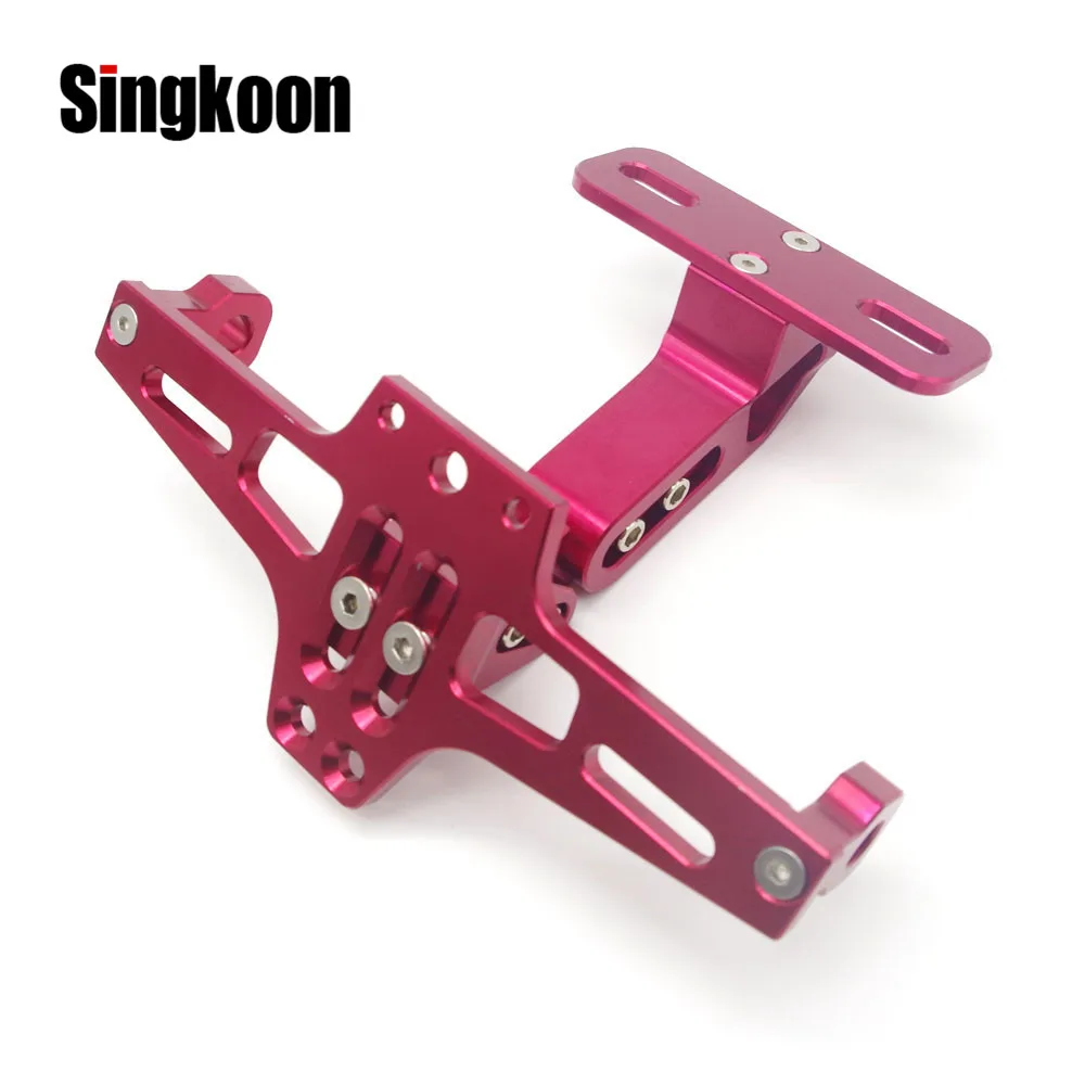 

CNC Motorcycle Lisence number Plate Holder frame support plaque immatriculation moto FOR Yamaha fz1 mt 03 07 09 suzuki gsr 600