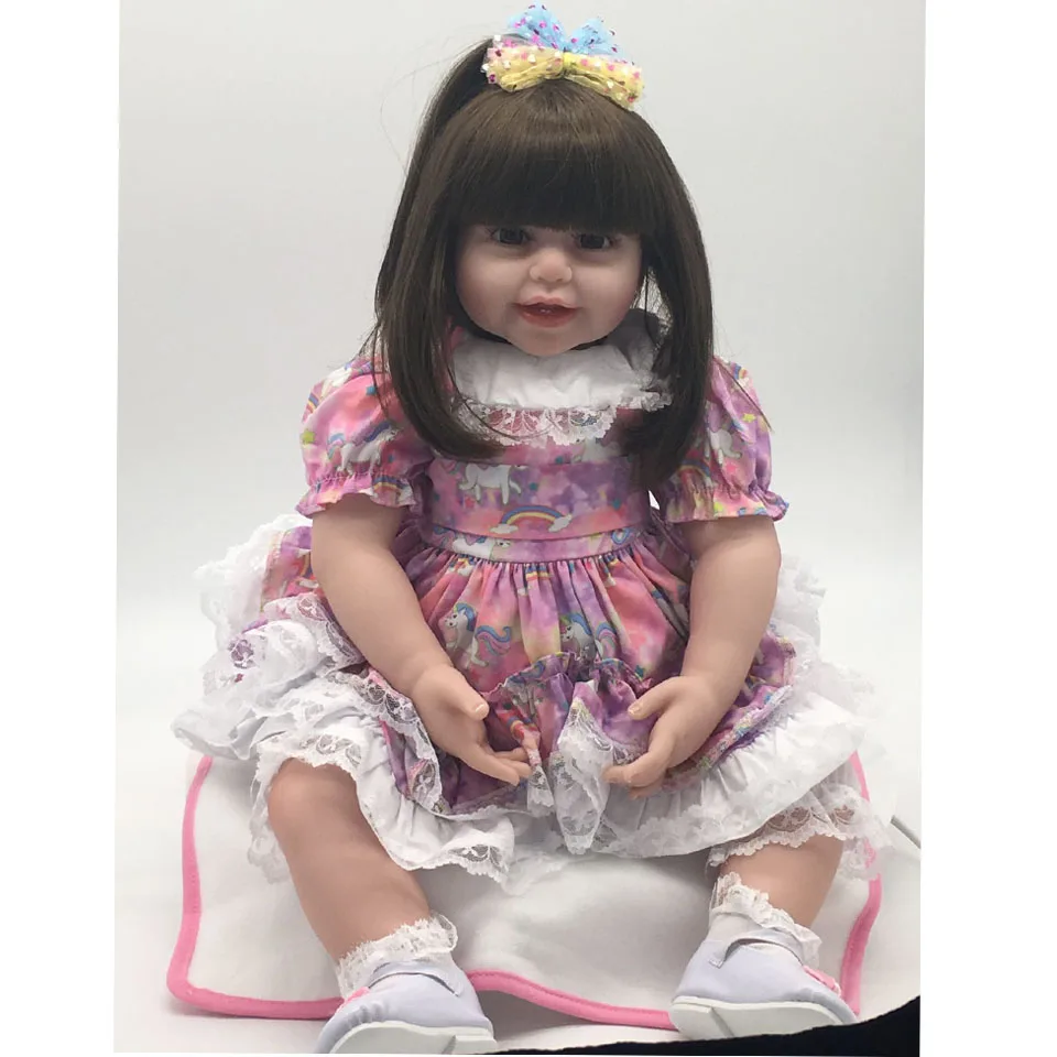 

KEIUMI 22 Inch 55cm Soft Silicone Reborn Baby Girl Dolls Realistic Looking Newborn Baby Doll For Toddler Birthday Gift
