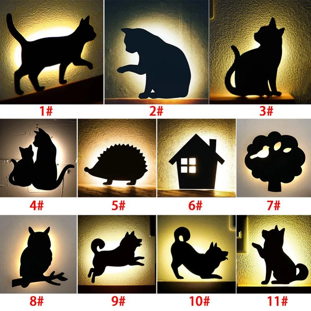 

1pcs Lamp LED motion sensor control smart sound/light auto night light corridor balcony baby kids sleeping lamp