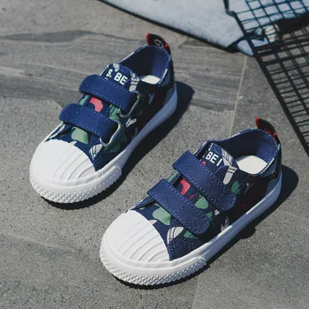 

BEI Kids Canvas Shoes Camouflage Boys New Design Footwear Sport Sneakers For Girls Breathable Board Shoe Child Dunk Skateboard
